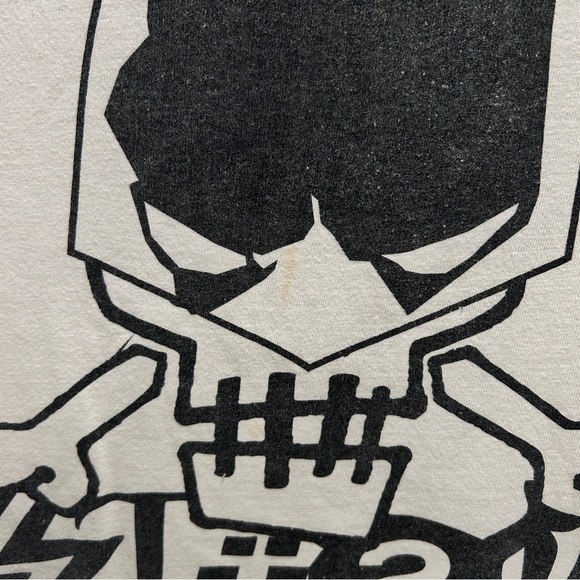 Stussy x Kostas Seremetis White Skull Graphic T-Shirt Size M - Picture 5 of 9